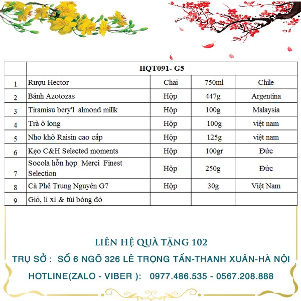 Giỏ Quà Tết 005 - ảnh 2