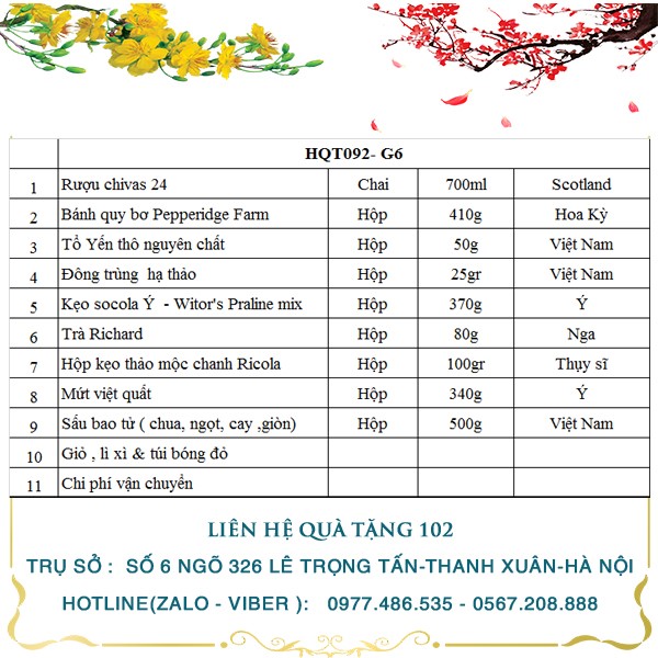 Giỏ Quà Tết 006 - ảnh 2