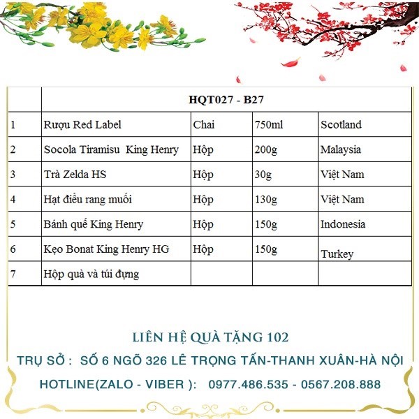 Hộp Quà Tết HQT027 - ảnh 2