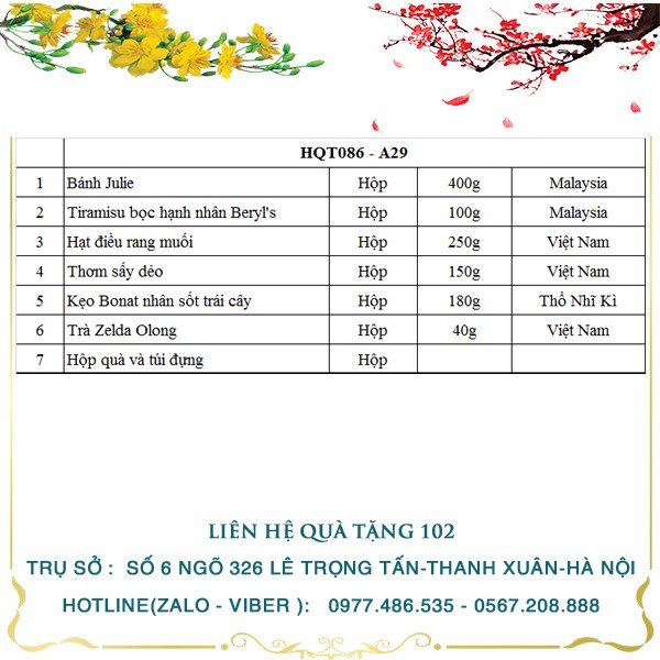Hộp Quà Tết HQT086 - ảnh 2