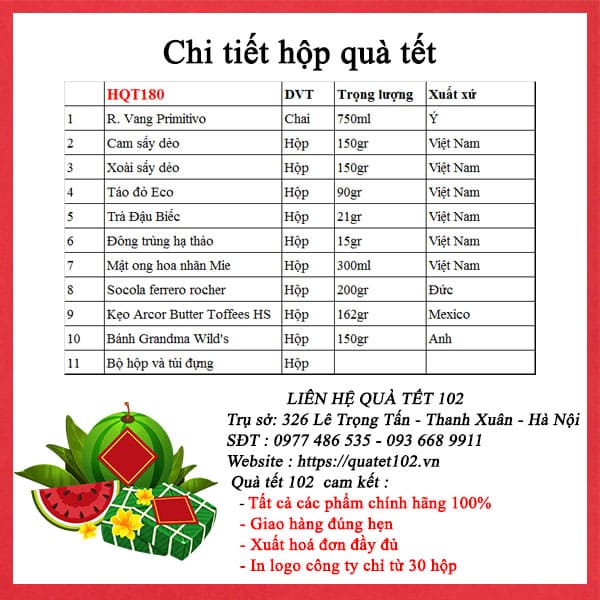 Hộp Quà Tết HQT180 - ảnh 3