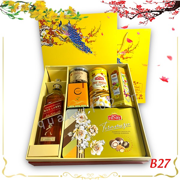 Hộp Quà Tết In Logo IQT027