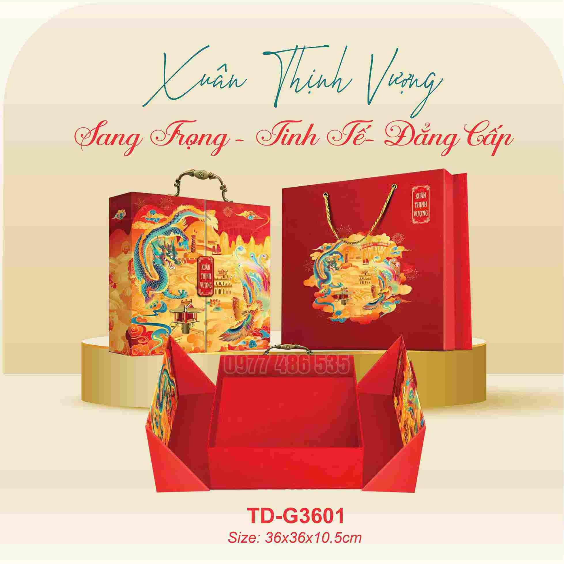 Hộp Quà Tết In Logo IQT067 - ảnh 4
