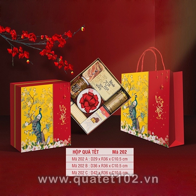 Hộp Quà Tết In Logo KR002 - ảnh 3