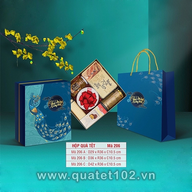 Hộp Quà Tết In Logo KR006 - ảnh 3