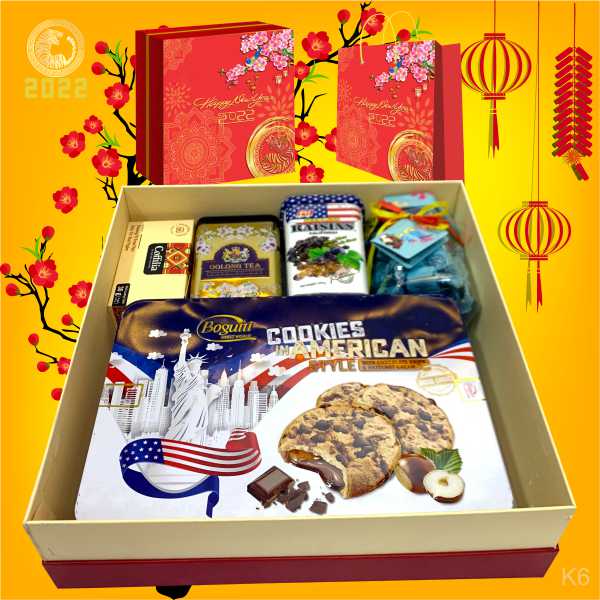 Hộp Quà Tết In Logo KR22006