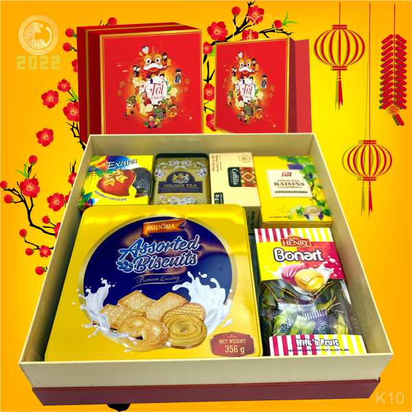 Hộp Quà Tết In Logo KR22010