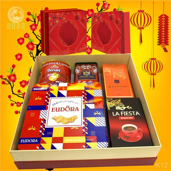 Hộp Quà Tết In Logo KR22012