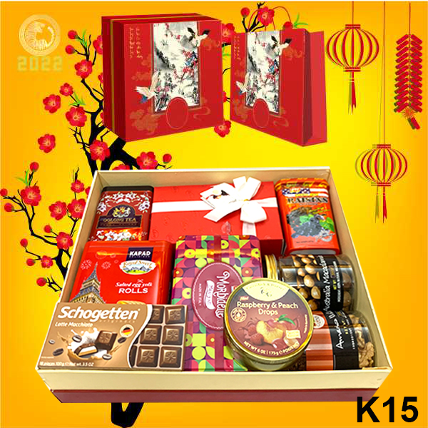 Hộp Quà Tết In Logo KR22015