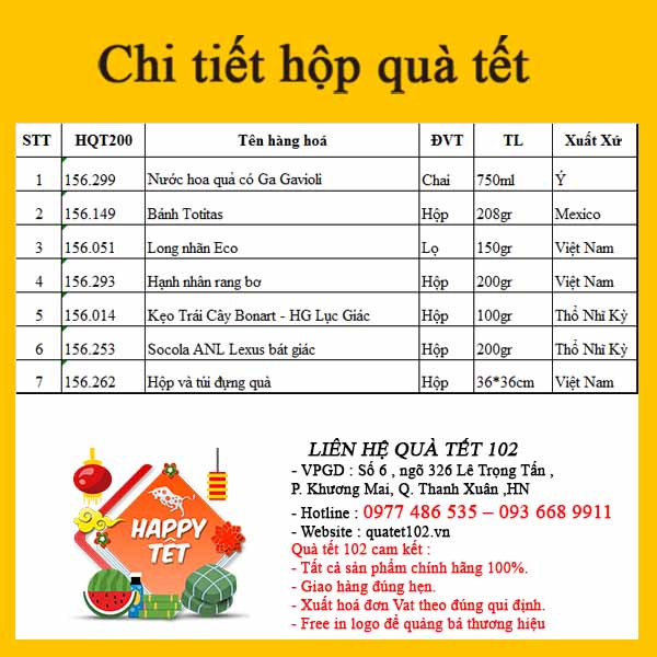 Hộp Quà Tết QT200 - ảnh 3