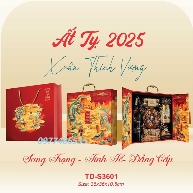 Hộp quà Tết thiết kế TKQT010 - ảnh 3