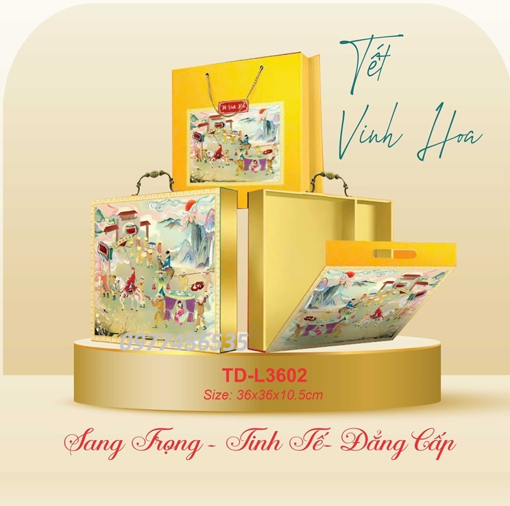 Hộp quà Tết thiết kế TKQT010 - ảnh 4