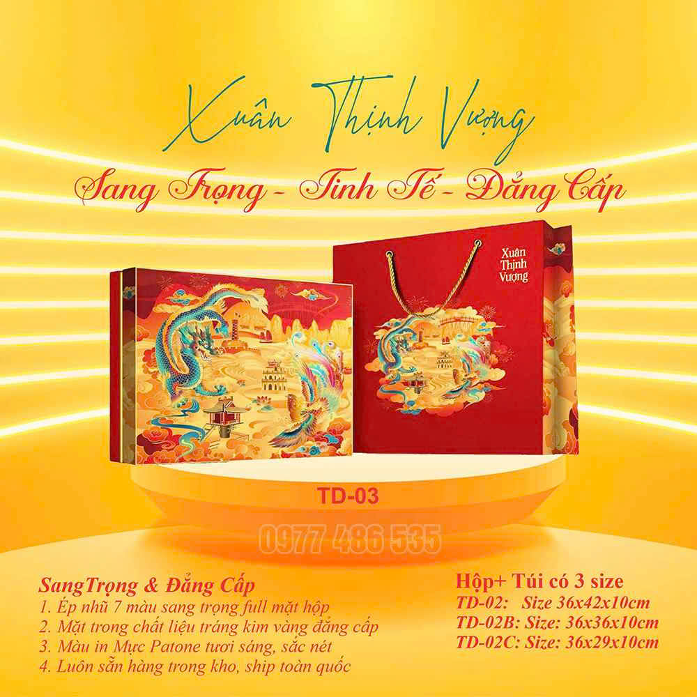 Hộp quà Tết thiết kế TKQT011 - ảnh 4