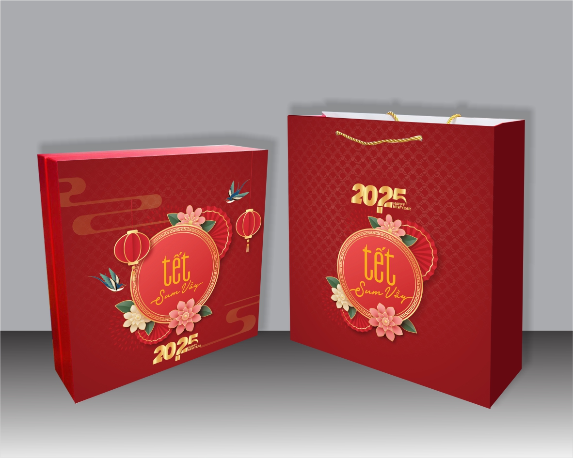 Hộp quà Tết thiết kế TKQT012 - ảnh 4