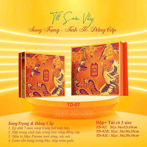 Hộp quà Tết thiết kế TKQT013 - ảnh 2